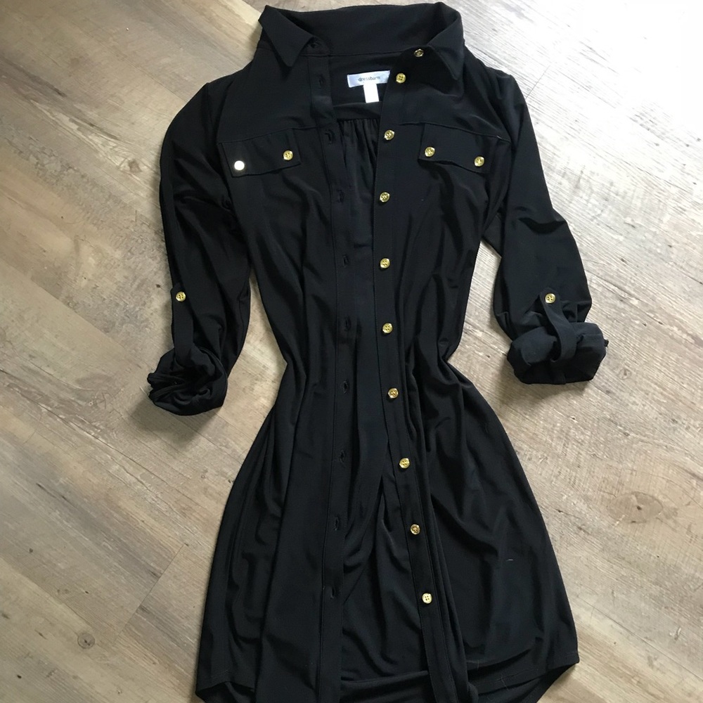 Black Button-up Dress